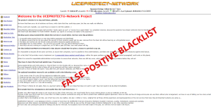 Analisis blacklist UCPROTECT lista negra email.